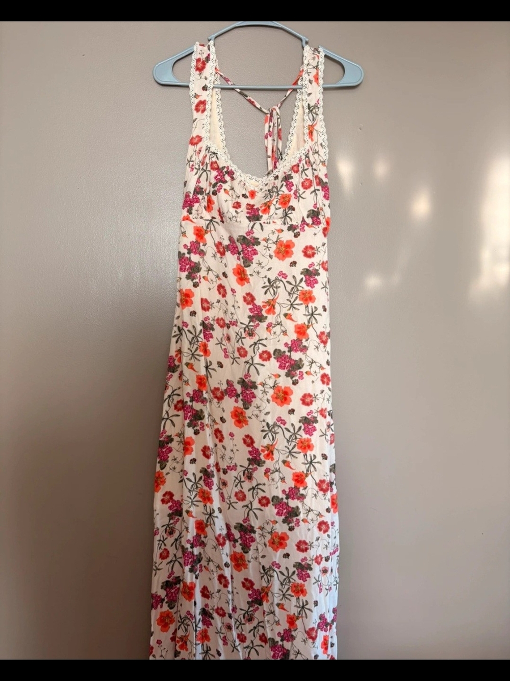 NWT Maurices Band Of The Free Floral Crochet Maxi Dress MEDIUM